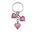 Hot Sale Butterfly Rose Drip Oil Keychain Vintage Style Heart-Shaped Zinc Alloy Bag Charm Fashion Accessory for Couples