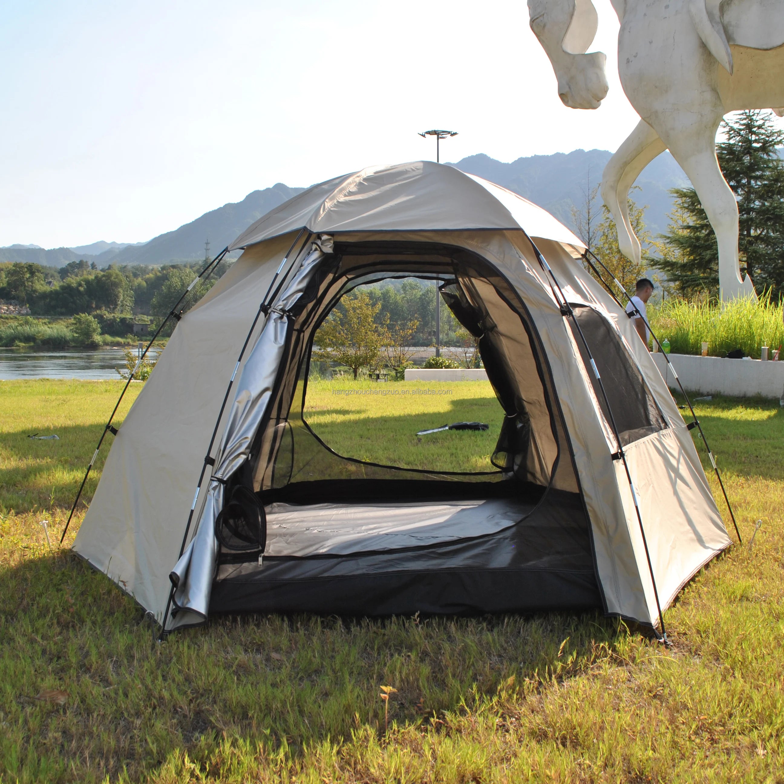 Double Layer 6 Person Glamping Tent6 Person Outdoor Tent6 Person Camping Tent6 Person Family Tent6 Person TentDome Tent