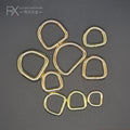Wholesale Customized Metal Semi-circle Iron Material D-ring Buckle Round D Shaped  Bag Making Accessories for Handbag Hardware