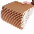 A5 Custom Brown Kraft Cardboard Soft Cover Notebook Sew Lined Inner Page