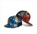 Custom Palm Tree Print Mesh Trucker Hat Summer Adjustable Sports Hat