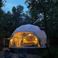 High Safety Clear   Safari Tent Glamping Geodesic Dome 10M