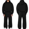 Unisex Oversized Heavyweight 3D Puff Print Embroidery Tracksuit Factory High Quality Custom Logo Hoodie Set Breathable Autumn XL