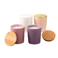 Wholesale Modern Warm Matte Candle Jar Christmas Decoration Ceramic Candle Jars in Bulk with Wooden Lid