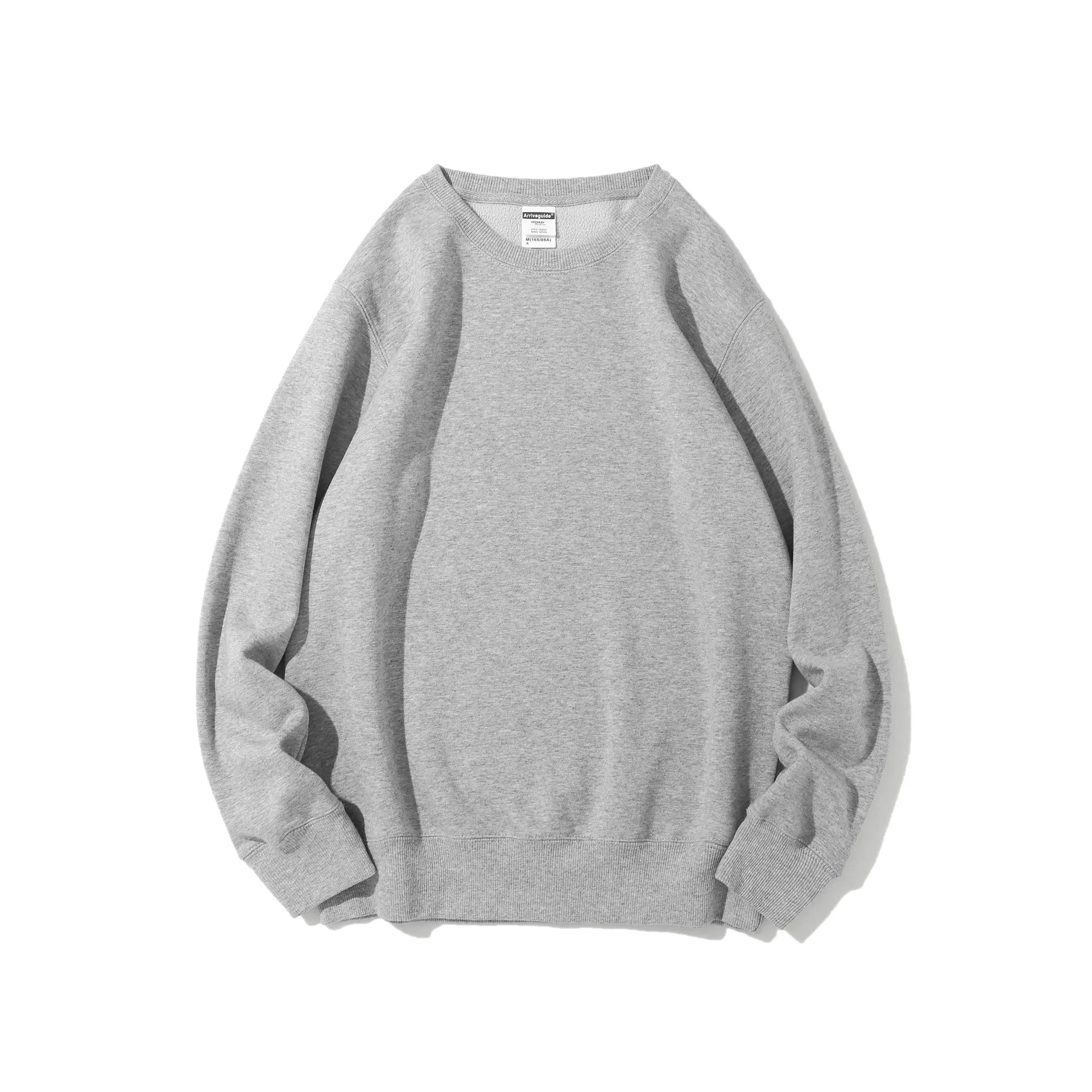 New Arrival 350g Fleece Sweatshirts Long Sleeve Oversized Blank Men Crewneck Sweatshirt