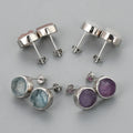 SS215S Fashion Women Aquamarine Luxury Gemstone Fine Jewelry Earrings Trend 2022