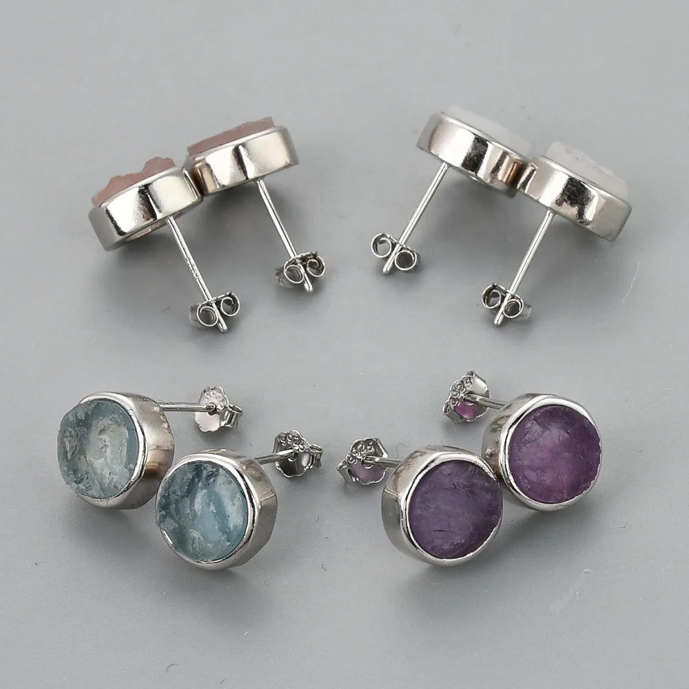 SS215S Fashion Women Aquamarine Luxury Gemstone Fine Jewelry Earrings Trend 2022