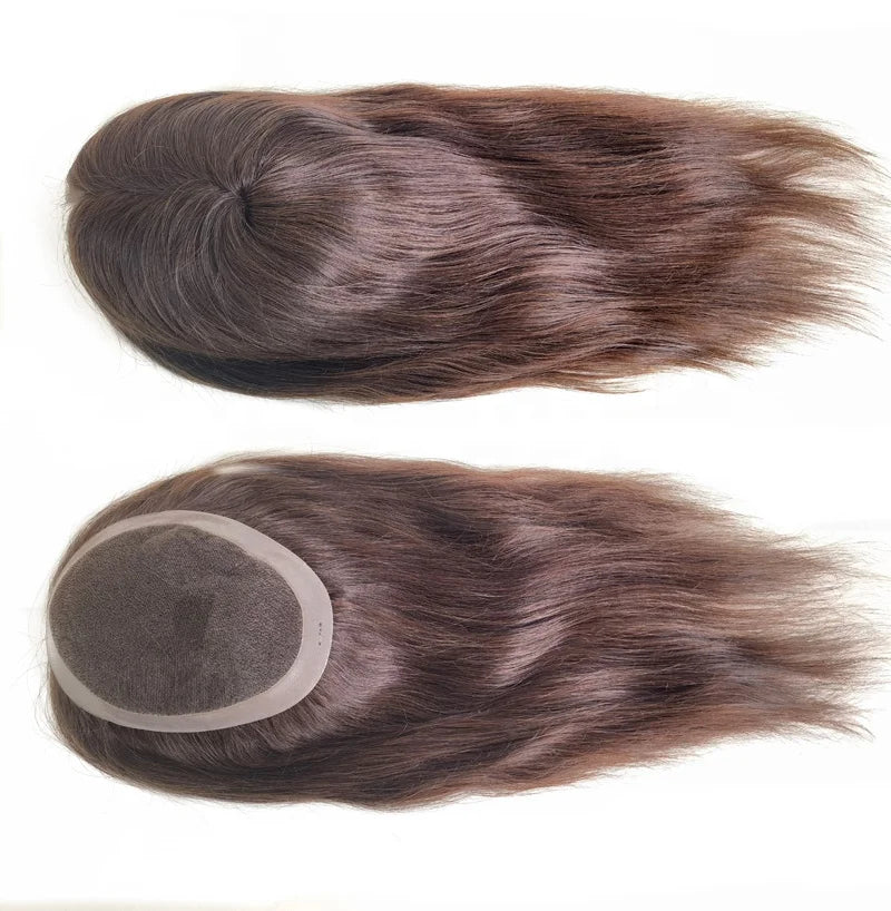 Elegant Hair Australia Style Lace Base 16 Inch Black 1B Brown 2 4 6 Color Natural Human Hair Women Toppers