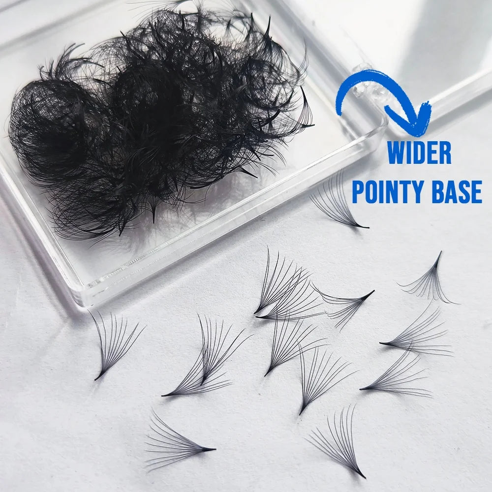 Loose Premade Volume Fans Premade Lash Fans Pointy Base 600 Fan Korean Pbt Velvet Eyelash Extensions