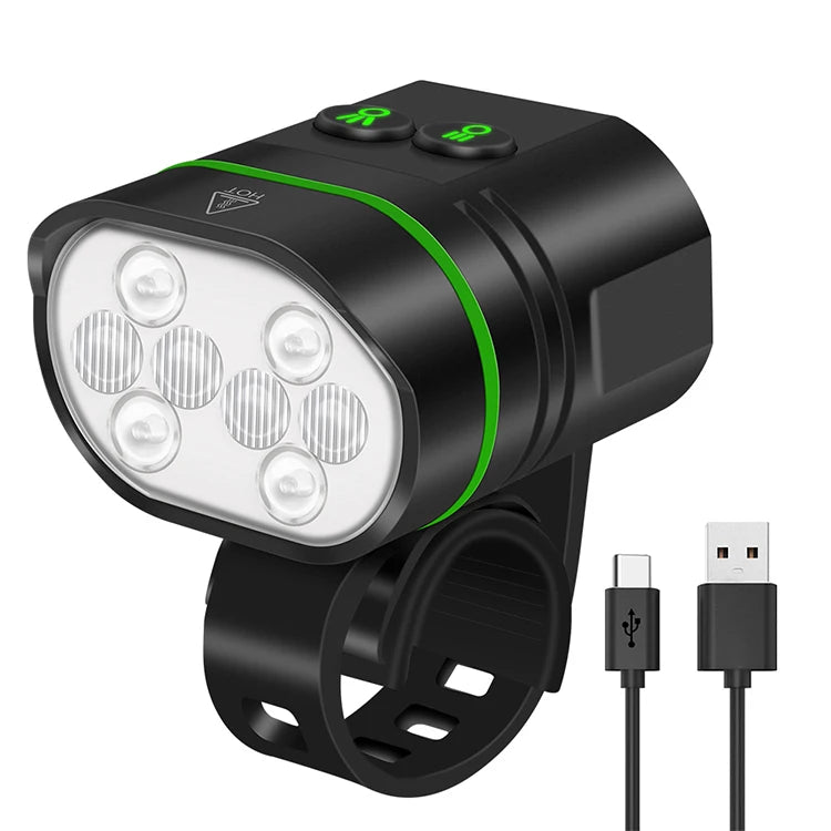 Boruit 1300 Lumen Ultra Bright Rechargeable Bicycle Accessories 18650 Battery Mountain Bike Front Light