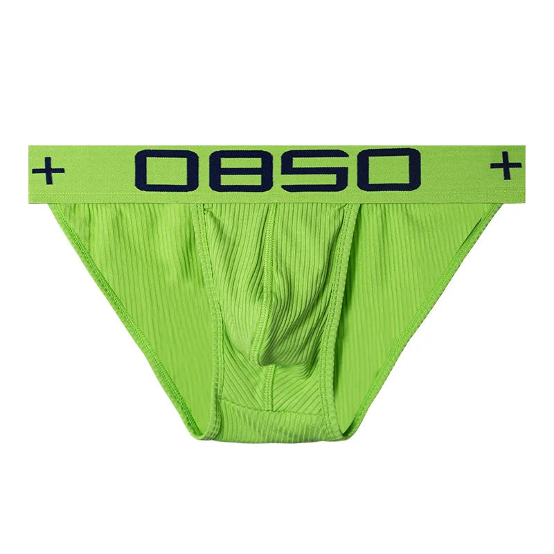GZADN-BS3517 Mens' Solid Color Briefs Breathable and Elasticity Fashion Underwear Low Waist Briefs
