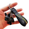 Cute Puppy Pendant Keyring with Bell Couple Gift Charm