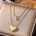 New Women Jewelry 18K Gold Plated Butterfly 316L Stainless Steel Necklace Wholesale