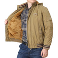 Classic Design Man Clothes Jackets Khaki Jackets Men Outdoor Top Wearing With Detachable Hood Cotton Blouson Jacket