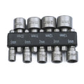 9Pcs Power Nut Driver Hex Shank Drill Bit Adapter Socket Wrench Screw Tool 5mm-13mm