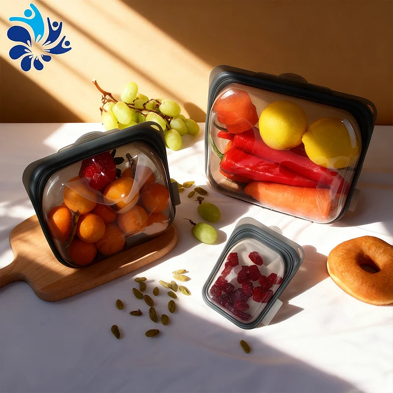 Reusable Silicone Food Vegetable Preservation Storage Bag