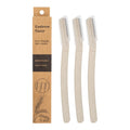 Wholesale Eco-friendly Biodegradable Natural Wheat Straw Women Eyebrow Trimmer With Cover Eyebrow Razor