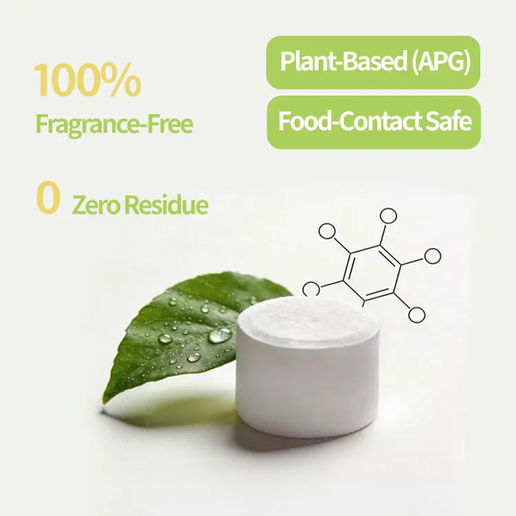 Eco Friendly Baby Bottle Cleaning Effervescent Tablets Food Grade Deep Clean Detergent for Nipple Breast Pump Remove Milk Stain
