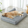 All-Year-Round Neutral Dog Kennel Winter Heattech Pet Sofa Bed Breathable Cloth with Solid Pattern Comfortable Square Pet Bed