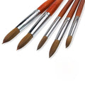 Private Labels 100pcs Nail Art Wooden Acrylic 100% Nail Brush Kolinsky Acrylic Set for Art Nail Brush