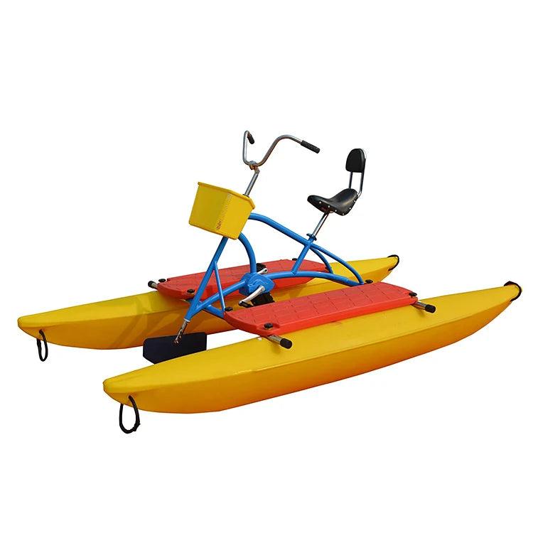 New Design 2-person Water Bicycle One Seat Fiberglass Water Bike for Sale Human Power Water Bicycle for Sale