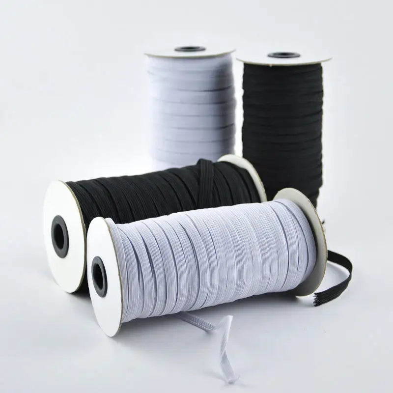 Adjustable 1/4 Inch Flat Elastic Web Band High Quality 100% Polyester CE Certified Face Mask Use Customizable Width