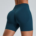 Women Workout Gym  Shorts Hidden Scrunch Butt Lifting Seamless Shorts