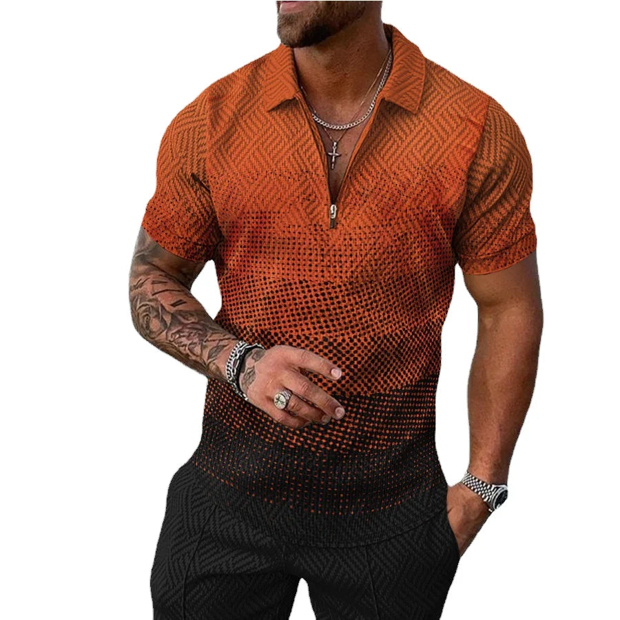 Ottoknit Luxury Ribbed Collar 100% Cotton Polo Shirt Suit Jacket Set Custom Design Old Money Vintage Style Turkish Red Knit