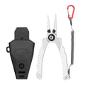 New Arrival DX Tools FG-1064 Silver/Red/Gray 17.7cm Whole Aluminium Fishing Plier Scissor Braid Line Cutter Hook Remover
