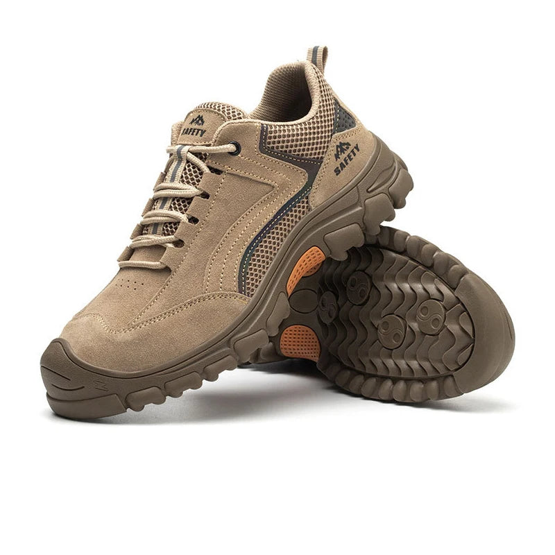 DianSen Customize Anti-splash Anti-scald Rubber Outsole Steel Toe Safety Shoes Work Trainers