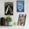 Putuo Decor Wholesale Barber Retro Metal Sign Plaque Barbershop Tin Sign Wall Iron Art Barber Decoration