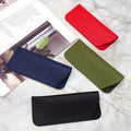 Fashion Boutique Small Fresh Leather Woven Glasses Case with Soft PU Sunglasses Bag Eyeglasses Cases & Bags
