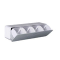 Four-Compartments Wall Mounted Plastic Transparent Seasoning Spice Storage Box Spice Jar Set