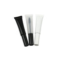 15ml Frosted White Black Cylinder Screw Cap Mascara Blush Empty Tube Plastic Cosmetic Packaging Containers DIY Squeeze Bottle