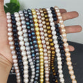 Loose Strands Real Genuine Freshwater Pearl 8mm Beads Various Colors Potato Shape White pink Pearl for Jewelry Making Supplies
