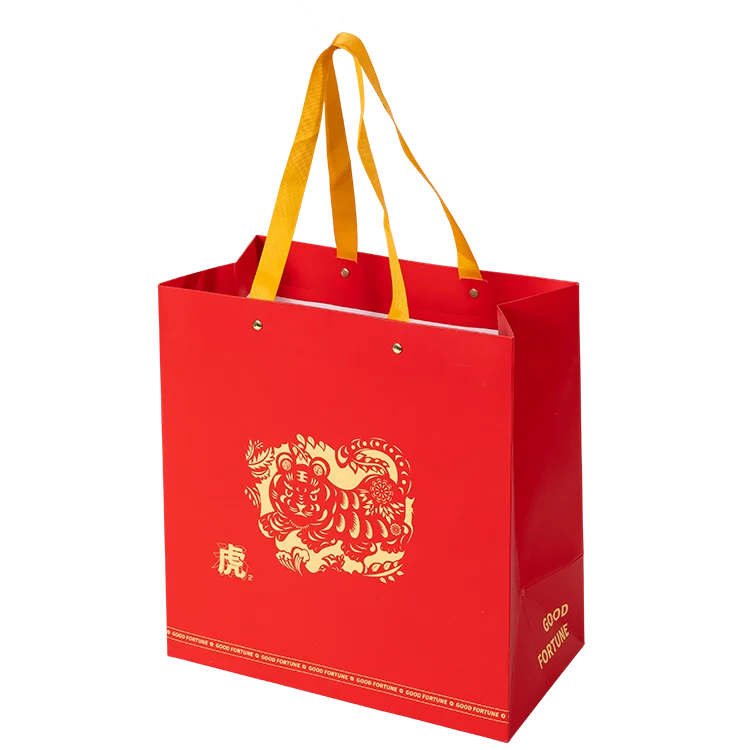 2023 Wholesale Hot Sale Recyclable Embossing UV Coating Glossy Lamination Custom Logo Luxury Paper Bags for Gift & Craft