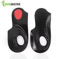 Footsecret IN-3655 Unisex Correction 3/4 Insoles O/X Type Leg Orthotic Gel Non-slip Soles for Footwear