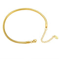 Gold Plated PVD Plating Stainless Steel 3.2MM Round Snake Chain Bracelet Anklet