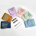 Custom 4PCS Stainless Steel Nail Care Kit With PU Bag Mini White Nail Clippers Set Household Essentials Nail Trimmer