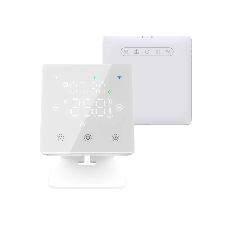 Tuya Smart Wall-Hung RF 433 Touch LCD Screen Floor Heating Wi-Fi Gas Boiler Heating App Remote Control Alexa Google Control