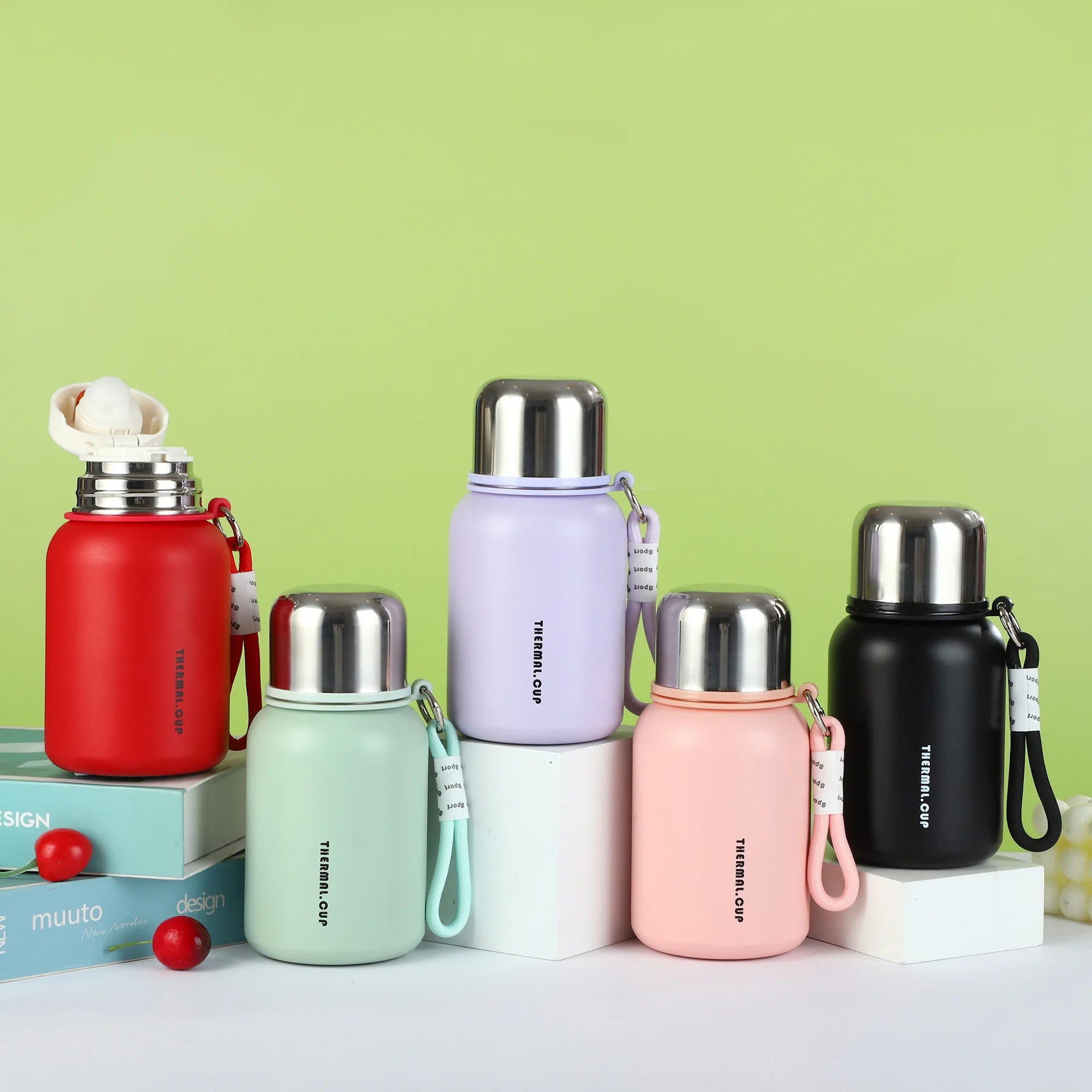 316 Stainless Steel Insulated Cup for Girls High-Appearance Portable Cup for Students Classic Design Style for School Camping