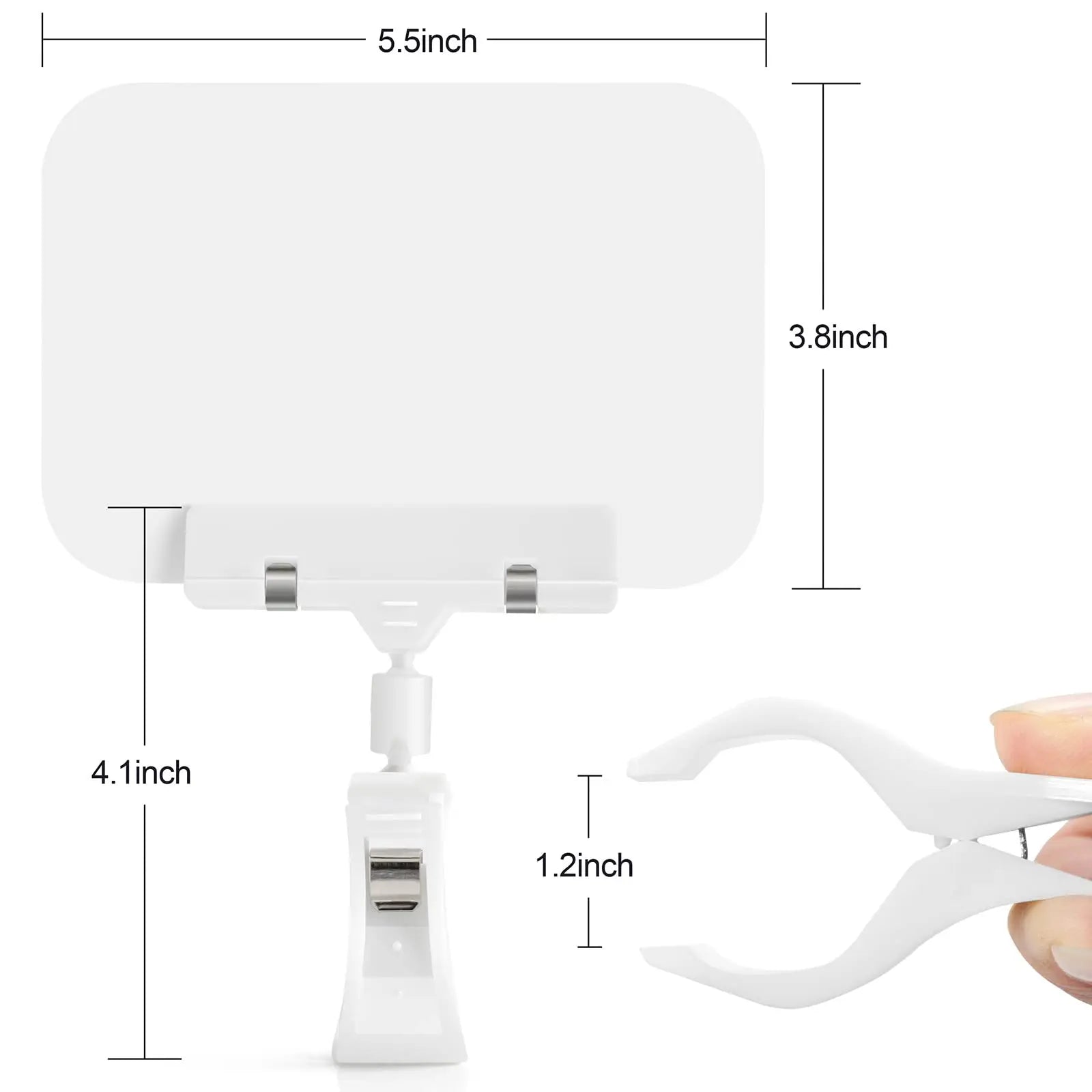 Clips-On Sign Holder Merchandise Sign Clipss Pop Label Retail Merchandise Rack Sign Double Holding Clamp Price Tag Display
