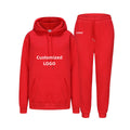 A08979 Custom Tracksuit Sweatpants and Hoodie Set 300g 35%Cotton Velvet Jogging Suits Men&Women Autumn/Winter Outfit for Women