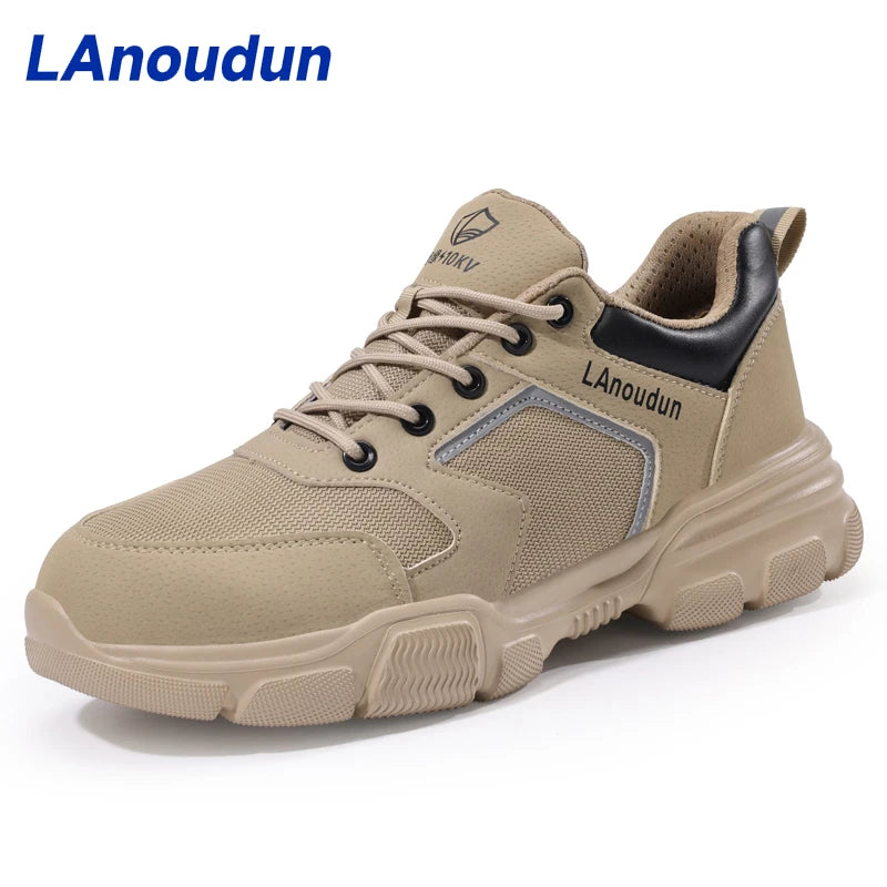 LAnoudun Customizable 10KV Safety Shoes with Breathable Mesh Upper and Plastic Outsole Four Seasons Insulation for Summer