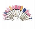 Shank Aluminum Oxide Corundum Grinding Head Cylindrical Shaped Grinding Wheel Abrasive OBM Mounted Stone Rotary Tools