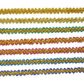 8mm Small Centipede Gold Lace Trimming Twist Braid Ribbon Diy Clothing Sewing Accessories Cheap Braided Lace Trims for Costume