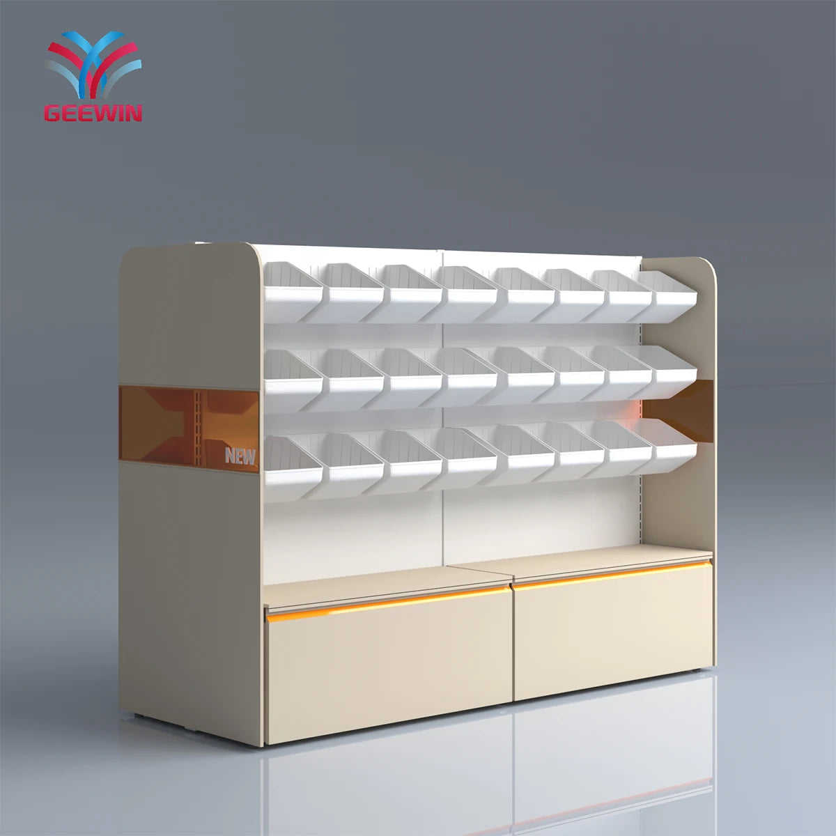 Gondola Shelves Display Rack Convenience Store Supermarket Shelves Product Display Cabinet Food Display Rack