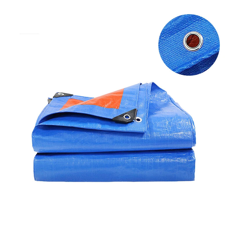 China PE Tarpaulin Factory Price Woven Roll Outdoor Tarps Windproof Warp Knitted Anti-UV Waterproof Cover Tent PE Tarpaulin