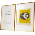 Metal Gold Picture Poster Frame Menu Advertising Display Horizontal and Vertical Aluminum Photo Frame
