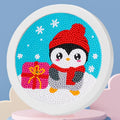 Cartoon Penguin Full Drill Kids Diamond Puzzle Diy Diamond Painting Kit for Children Craft Art